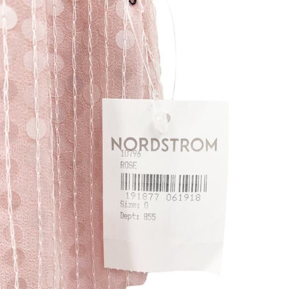 MAC DUGGAL Dress Size 0 Evening Gown Sequin Rose Pink Mini Asymmetrical Ruffle - Picture 5 of 7